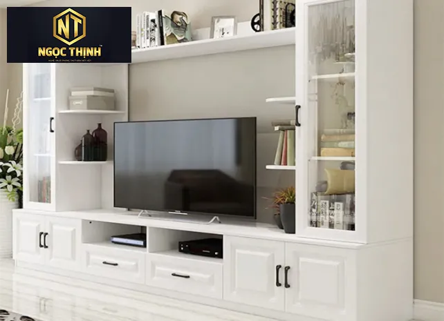 TỦ TRANG TRÍ DECOR CÓ KỆ TV ĐƠN GIẢN CHẤT LƯỢNG